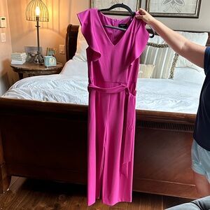 Tahari ASL Vibrant Pink Dress